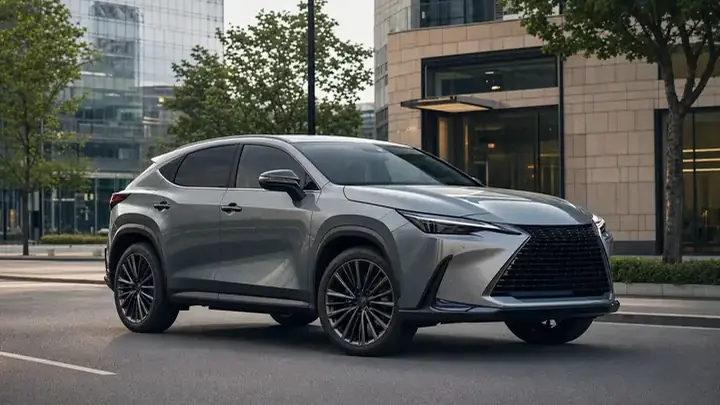 Lexus 2026 на городском фоне после защитной оклейки