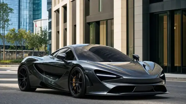 McLaren 2026 на московской улице, чистый кузов после оклейки защитной пленкой