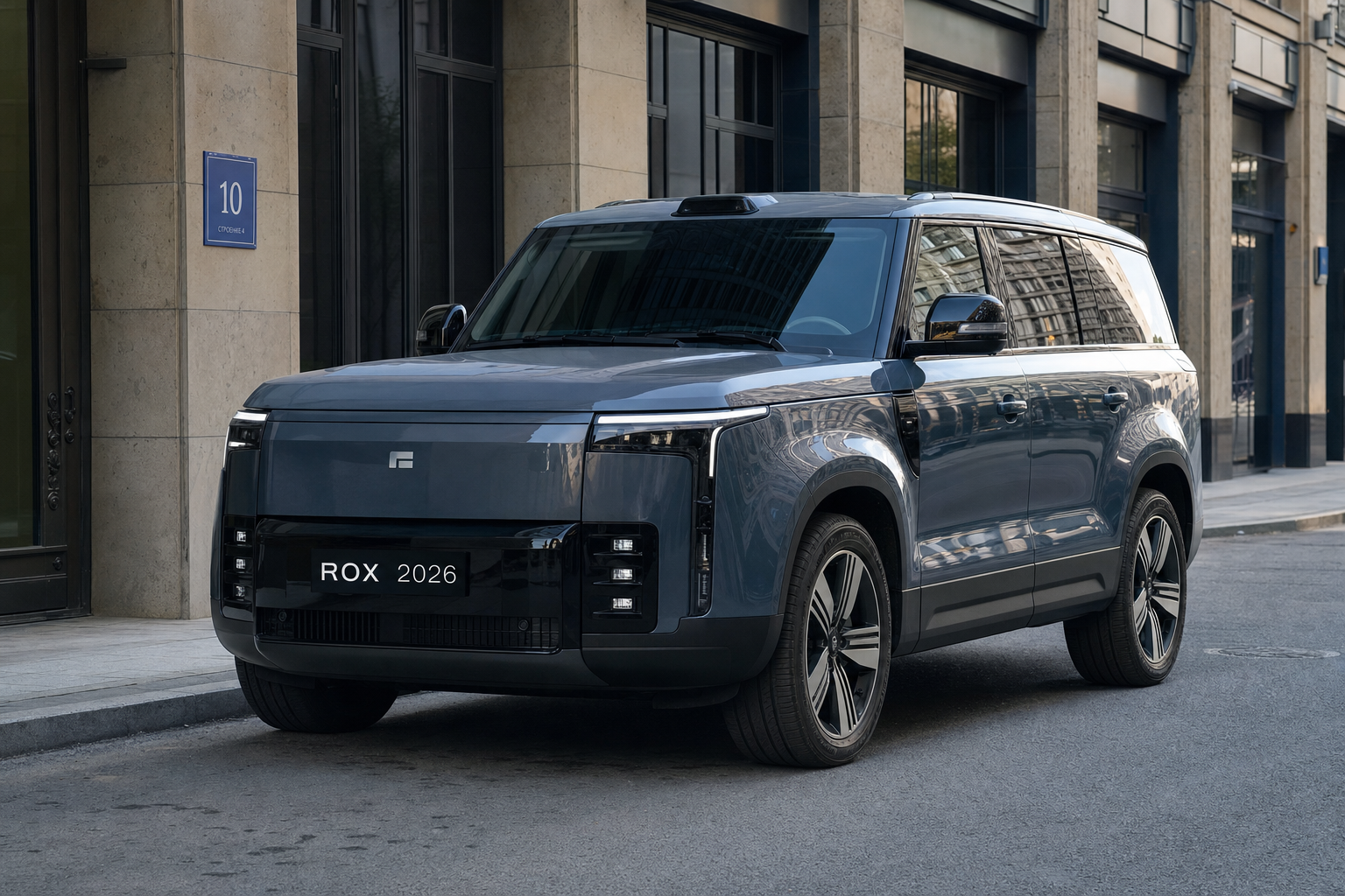 ROX 2026 на московской улице после защитной оклейки пленкой