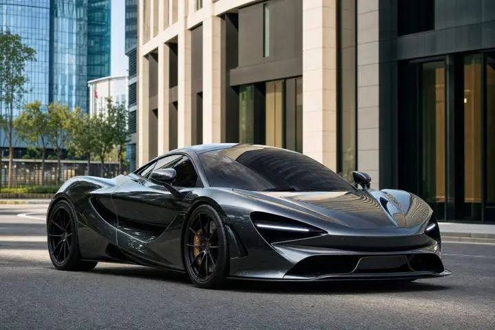 McLaren 2026 на московской улице, чистый кузов после оклейки защитной пленкой