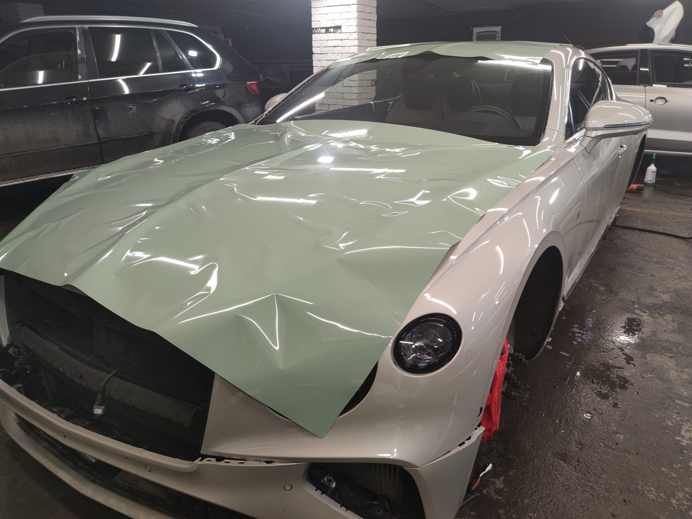 Bentley Continental GT - мятная пленка, фото 8
