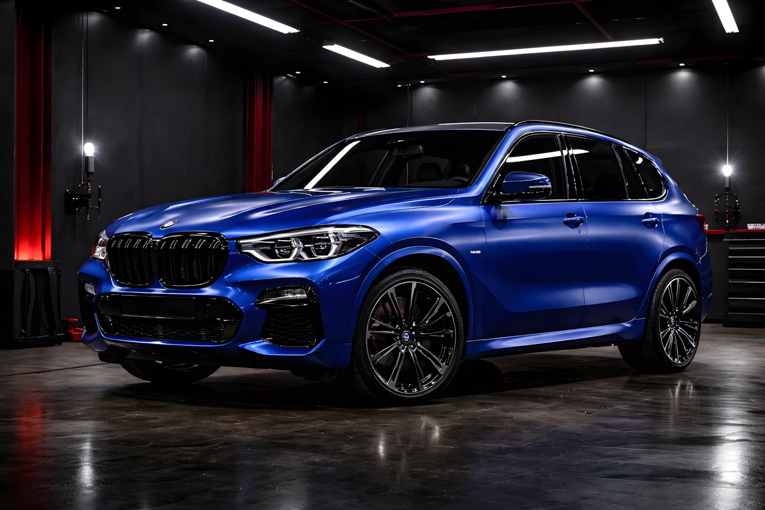 BMW X5 Blue Alumunium