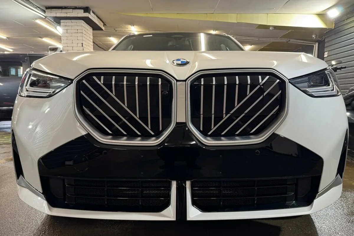 Реальный проект AVTOPRO99: защитная сетка переднего бампера BMW X3