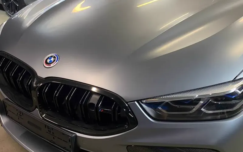 Оклейка BMW M8 Competition в матовый серый
