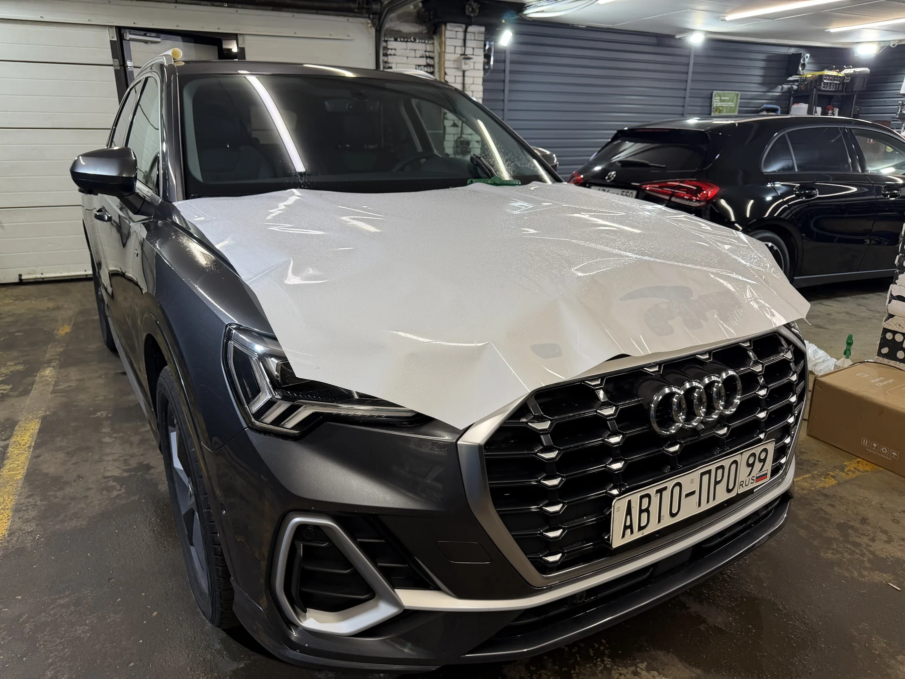 Оклейка зон риска Audi Q3 2026 защитной пленкой